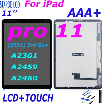 Eredeti Lcd Apple iPad Pro 11 (2021-ig), LCD Kijelző, érintőképernyő Digitalizáló Közgyűlés iPad Pro 11 3. Gen A2301 A2459 A2460