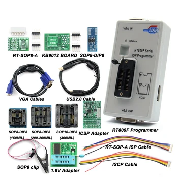 Eredeti Upmely RT809F ISP Programozó + 11 Adapterek 24-25-93 Serise IC Offline Fórumon KB9012 + VGA LCD-Szakmai Teszt Termék