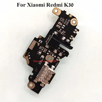 Eredeti USB Töltő Dokkoló Port Flex kábel Xiaomi Redmi K30 Alaplap Fedélzeten Töltő Csatlakozó +Mikrofon Csere