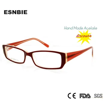 ESNBIE Szemüveg-Acetát Receptet Szemüveg Női Optikai Szemüveg Keret Női Szemüveg Nők monture lunettes de vue femme