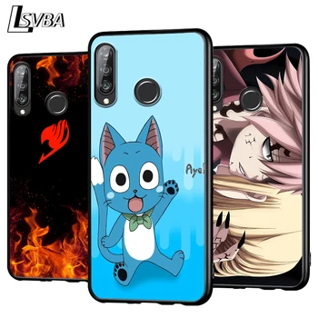 Fairy Tail Anime Szilikon Telefon Esetében a Huawei P30 P20 P40 Lite E Pro P Okos Z Plus 2019 P9 P10 Lite Fekete Borító