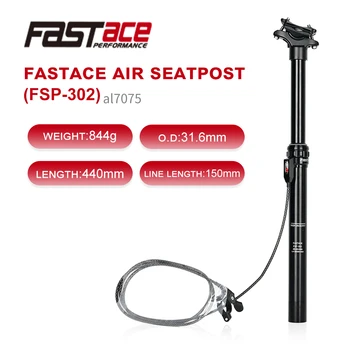 Fastace 125MM Utazási Ülés Cső Magassága Állítható Levegő Seatpost Emelő 30.9/31.6 mm 440mm Belső Kábelezés Külső Kábel Távirányító