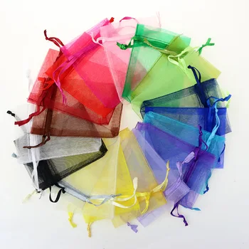Ferimo 50pcs Táskák egyszínű fűző dekoltázs ékszerek Eugen fonal, fonal, Gyöngy, táskák