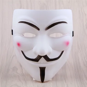 Forró Eladó Halloween Maszk Film Cosplay Vendetta Hacker Maszk Névtelen Guy Fawkes Karácsonyi Party Ajándék Felnőtt Gyerekek Film a Téma