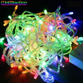 Függöny String Fény Karácsony 8 Módok 5V USB LED Tündér Világítás Távirányítóval A Hálószoba Ablak, Ünnepi Dekoráció
