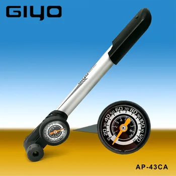 GIYO Hordozható Mini MTB Kerékpár Pumpa Nyomtávú 120 Psi Nagy Nyomás Kerékpározás Kezét légszivattyú Kerékpár Gumi Inflator GP-43CA