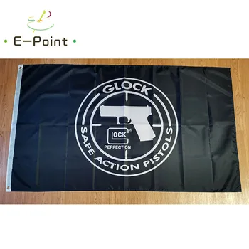 Glock Pisztoly Zászló 3ft*5ft (90*150 cm) Méret Karácsonyi Dekoráció az Otthoni Zászló Banner Beltéri Kültéri Dekoráció M65