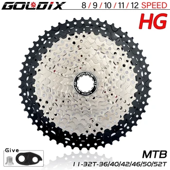 GOLDIX mountain bike Lánckerekek kerékpár freewheel 8S/9S/10/11/12s 32T/36T/40T42T/46T/50T/52T kazetta lendkerék a SHIMANO/SRAM