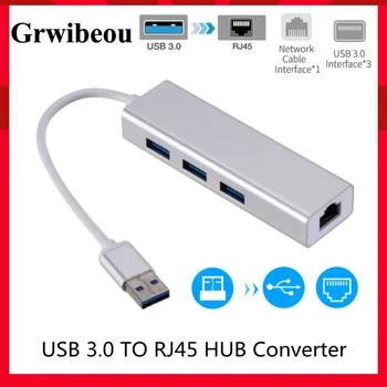 Grwibeou USB Ethernet USB 3.0 RJ45 ELOSZTÓ a Xiaomi Mi Doboz, 3/S Set-top Box Ethernet Adapter Hálózati Kártya USB 10/100/1000 Lan