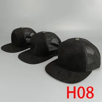 H08 Nyári dagály márka hip-hop kalap, fehér bőr, cross kék baseball sapka alkalmi vad pár sapka