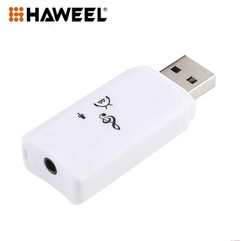 HAWEEL Forró USB-Bluetooth Sztereó Zene Receiver Vezeték nélküli Audio Adapter Adapter Készlet Beépített Mikrofon A Hangszóró A Telefon Autó