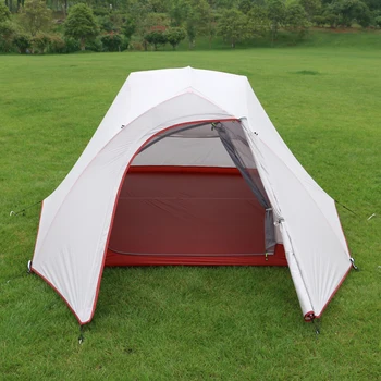 Hillman Mérleg 3 sátor szabadtéri 3-4 dupla esővédő ultra könnyű alumínium rúd, négy bevont szilícium kemping sátrak