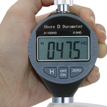 Hordozható Digitális Durometer 0-100HD Shore D Keménység Teszter Mérő Skála Gumi, Gumi, Műanyag Padló, Nagy LCD Kijelző