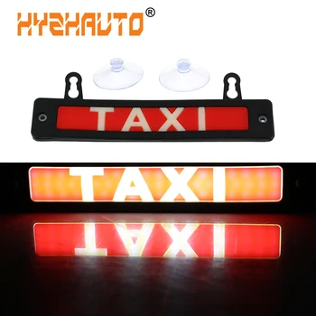 HYZHAUTO 1db Vízálló Taxi LED Autó Szélvédő Taxi jelző Lámpa Jel, PIROS LED COB Szélvédő Taxi Fény Lámpa 12V