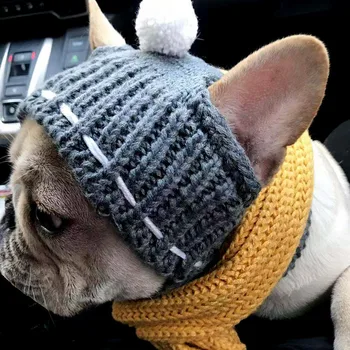 Háziállat kellékek kutya, kutya ruha őszi-téli meleg harci kutya kalap kötés aranyos kisállat kiegészítők gyártók nagykereskedelmi