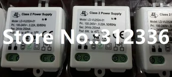 Ingyenes Szállítás Tápegység LD-VU2524-01 6W, 0.25 EGY 24V LED-meghajtó Egyetlen Kimeneti Kapcsolóüzemű Tápegység Megbízhatóság Miniatűr