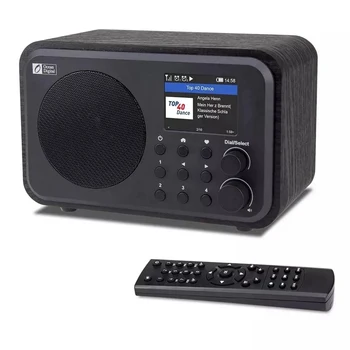 Internet-Rádió-Vevő Wifi WR-336N Hordozható Digitális Rádió Újratölthető Akkumulátor, Bluetooth Vevő,Fekete