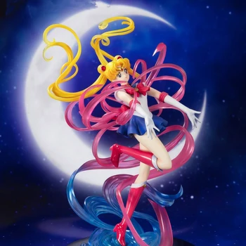 Japán Anime Ábra Sailor Moon Kristály Energia Átalakulásának Aranyos Lány Akciófigura Pvc Modell Baba Játék Asztal Dekoráció Gyerek Játékok