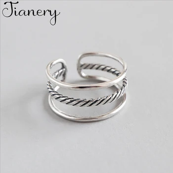 JIANERY Egyszerű Design Bohém Ezüst Színű Réteg Gyűrűk A Nők saját Készítésű Ujj Gyűrű Női Ékszerek, Ajándékok