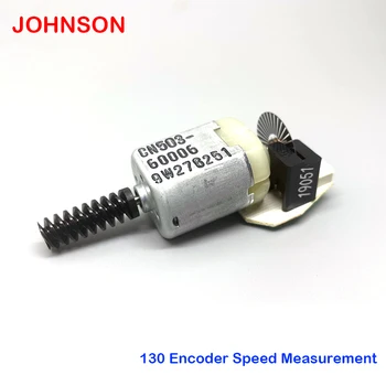 Johnson Elektromos Motor Micro szénkefe, 130 Fotoelektromos Kódoló sebességmérő Motor Pontosság DC 5-12V 32 Drót AB Szakasz