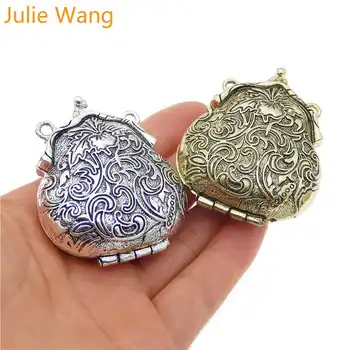 Julie Wang 2db Antik Színű Béka Alakú Memória Medál, Medálok Medál Illik illóolaj Diffúzor Ékszerek, Kiegészítők