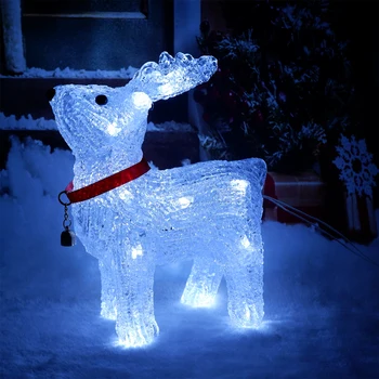Karácsonyi Akril LED Medve Mikulás Lámpa Éjszakai Lámpa Ünnep Világító Dísz Fél Otthoni Dekoráció Fény, Ajándék, Dekoráció