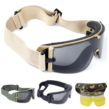 Katonai Airsoft Taktikai Védőszemüveg Hadsereg Taktikai Napszemüveg Szemüveg Hadsereg Védőszemüvegek, Paintball