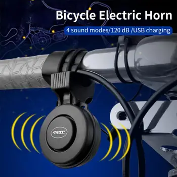 Kerékpár Elektromos Kürt, Harang Robogó E-bike MTB Mountain Bike Trombita Riasztó USB Újratölthető Kerékpározás Audio Figyelmeztetés Síp