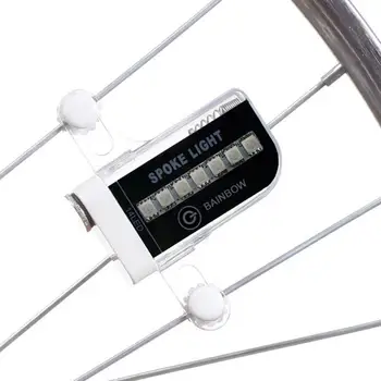 Kerékpár Lámpa 14 LED Színes MTB Kerékpár Beszélt Figyelmeztető Fények Gumiabroncs Jel Fényvisszaverő Lámpa 16 Colos Kerék Kerékpár Kiegészítők