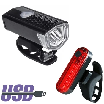 Kerékpár Lámpa USB Töltés Bicikli hátsó LED-es Hátsó Lámpa Vízálló Lovaglás Lámpa Mountain Bike Kerékpározás Fény Biztonsági Figyelmeztető Lámpa