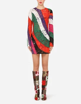 Kiváló minőségű 2021 új design D stílus csipke női Ruha, nadrág öltöny Geometriai