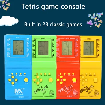 Klasszikus hordozható Tetris játék konzol gyermekek játék konzol játék-játék konzol retro játék a gyermekek játék konzol