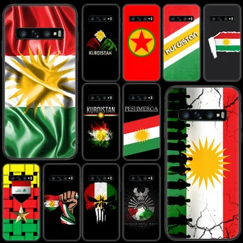 Kurdisztáni Zászló Telefon tok Samsung Galaxy S 7 21 Megjegyzés 8 9 10 20 E FE Plus Ultra black Cell Divatos Vízálló Szilikon coque közelében