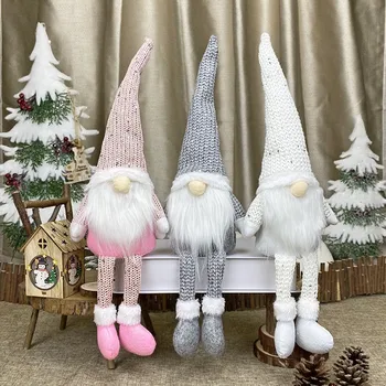 Kézzel Készített Svéd Karácsonyi Mikulás Gnome Plüss Baba, Ünnepi Figurák Játék Karácsonyi Haza Díszek, Karácsonyi Dekoráció
