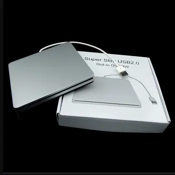 Laptop Típusú Szívó Super Slim USB 2.0 csatlakozó Külső DVD-Író Külső Meghajtók Doboz Tartási Ügyben