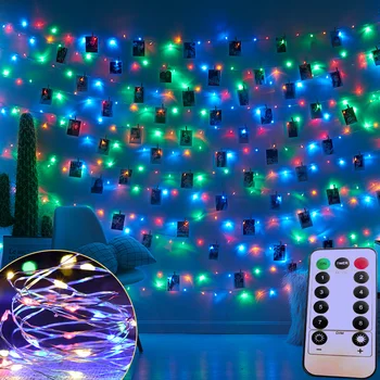 LED Garland Tündér fényfüggöny fényfüzér Flash Karácsonyi Dekoráció Hálószoba lakodalom Ünnep Kerti Lámpa