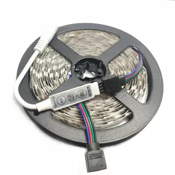 LED Szalag Lámpa RGB 5050 SMD Rugalmas Szalag led szalag RGB Szalag 5M Dióda DC 12V+ led Vezérlő