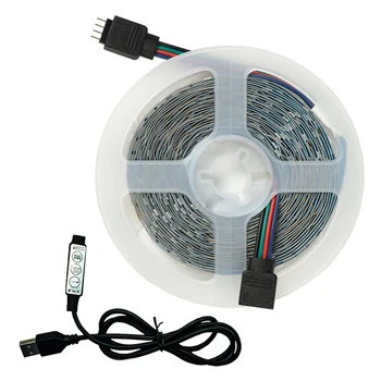 LED Szalag Világítás 3 Gombot Vezérlő USB SMD 2835 DC 5v Kábel-Asztal-TV Háttérvilágítás Rugalmas Lámpa Szalag Szalag Dióda 5M 10M 15M 20M