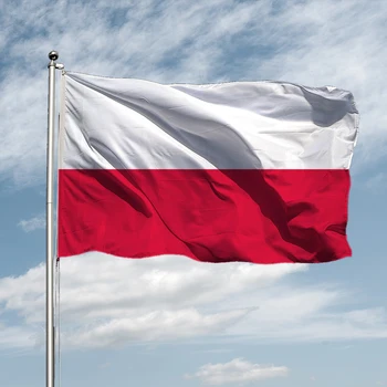 Lengyelország Nemzeti Zászló 90x150cm Lógó fehér piros design lengyel Zászlók poliészter UV Fakulnak polska benner