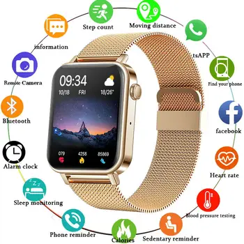 LIGE 2021 Új Intelligens Karóra Női Férfi Hölgy Sport Fitness Smartwatch Bluetooth Hívás Vízálló Női Karóra IOS, Android Xiaomi