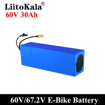 LiitoKala E-kerékpár akkumulátor 60V 30ah 20ah 25ah15ah 12ah li-ion akkumulátor kerékpár átalakító készlet bafang BMS Nagy teljesítményű védelem