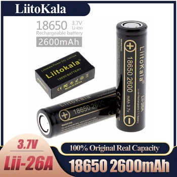 LiitoKala Lii-26A Új, Eredeti 3,7 v 18650 2600mAh Lítium Akkumulátorok Folyamatos Mentesítés 30A Drón Szerszámok