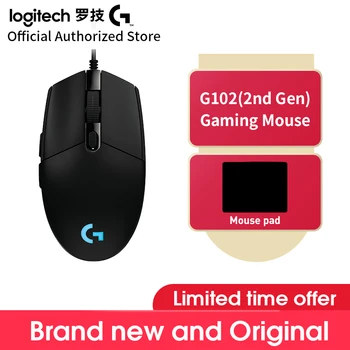Logitech G102(2) Egyszerű csomag, Vezetékes Gaming Mouse RGB-PC-Laptop Számítógép Egér Gamer Mechanica Oldalsó Gomb /G304 Vezeték nélküli