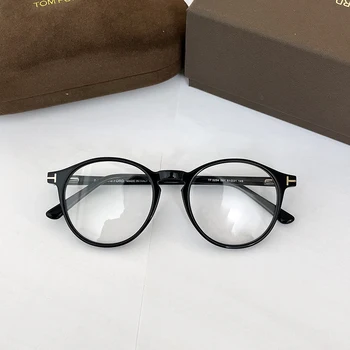 Luxus márka Tom TF Férfi Kerek Optikai Szemüveg Keretek Forde Divat-Acetát Nők Olvasás Rövidlátás Szemüveget