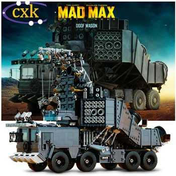 Mad-Max. Fury Road Zajos Teherautó Modell Építőkövei Moc High-Tech Dodge Kombi Jármű Tégla Játékok Ajándékok
