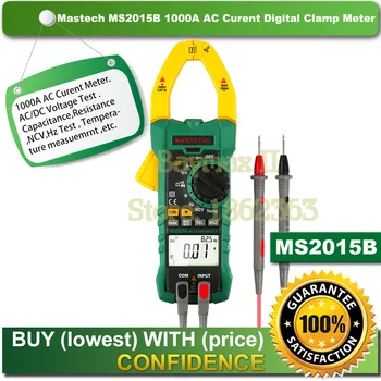 MASTECH MS2015B 1000A AC Bilincs Méter Ellenállás,Kapacitás,Sűrűség,Hőmérséklet, valamint NCV Teszt