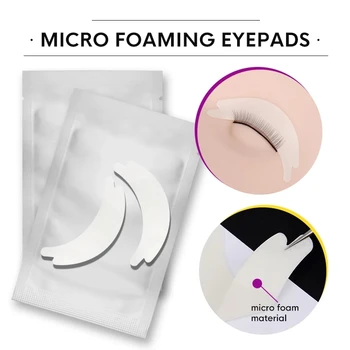 Mikro Hab Eyepads 50Pairs/sok szöszmentes szemfedő Puha Szempilla Hosszabbítás Foltok Szakmai Eyepatch a Szempilla Hosszabbítás