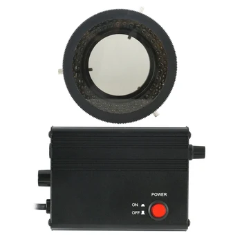 Mikroszkóp LED Polarizációs Polarizátor LED Gyűrű Fény Polarizált 78pcs LED-Segédfény Lámpa Sztereó Mikroszkóp Videó Camer