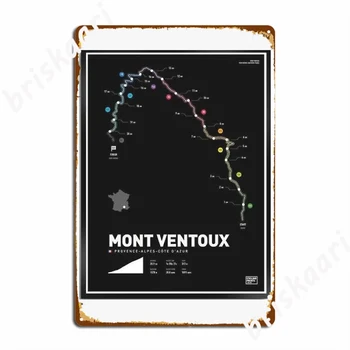 Mont Ventoux Poszter Fém Plakett Garázs Klub Falán Emléktábla Mozi Konyha Személyre Szabott Adóazonosító Jel Poszter