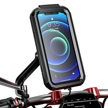 Moto Telefon Támogatja a Vízálló tok Kerékpár, Motorkerékpár Kormány Visszapillantó Tükör Tartót a 4.7-6.8